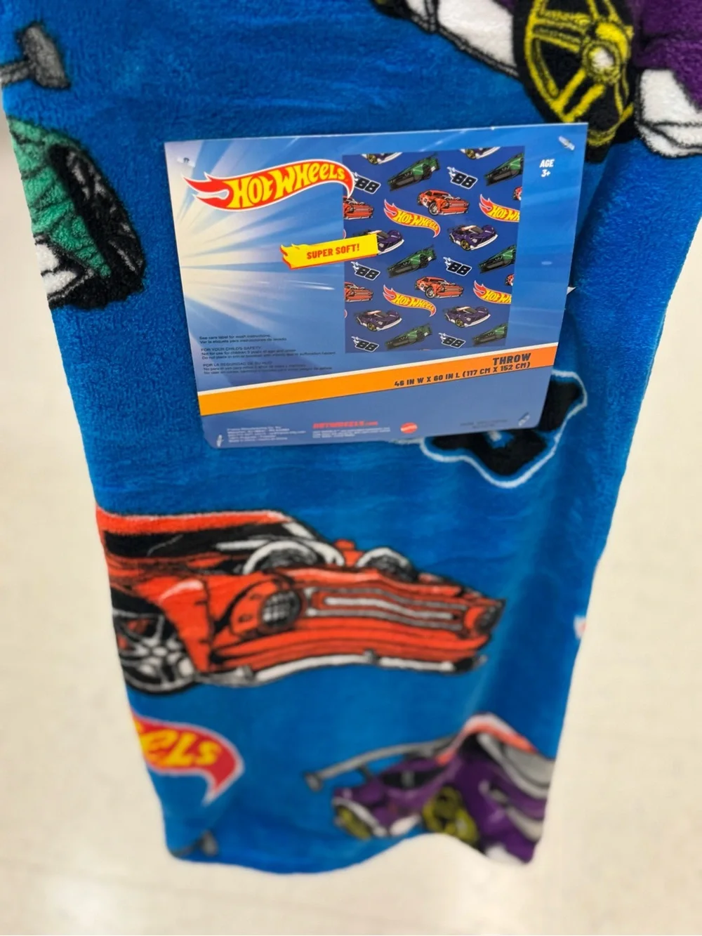 Blue Car Throw Blanket